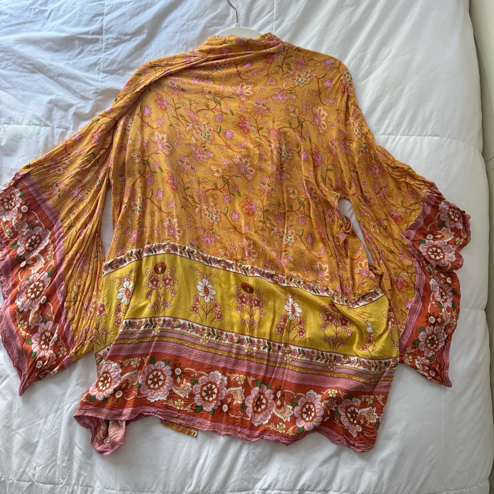 Spell Portobello Road Short Robe Mustard Seed - Picture 6 of 7
